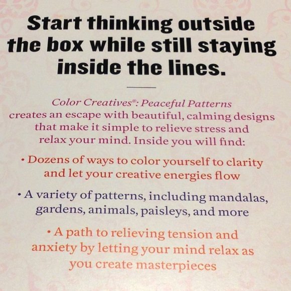 Adult Coloring Book - Peaceful Patterns - Picture 3 of 10